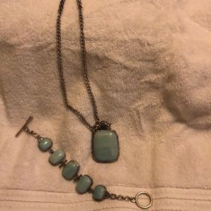 Lucky brand necklace and bracelet set